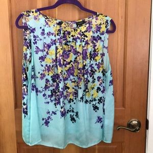 Talbots sleeveless silk shell 18WP